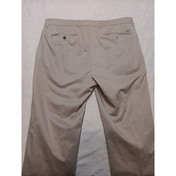 BRAX Feel Good Evans Pants Men Size 38x34 Straight Leg Chino Beige Stretch - Picture 2 of 5